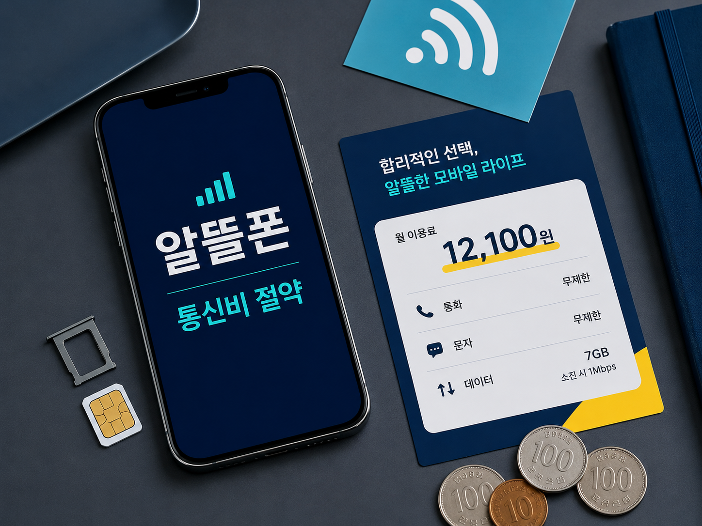 알뜰폰 요금제 추천 기준과 통신비 절약 방법을 정리한 이미지