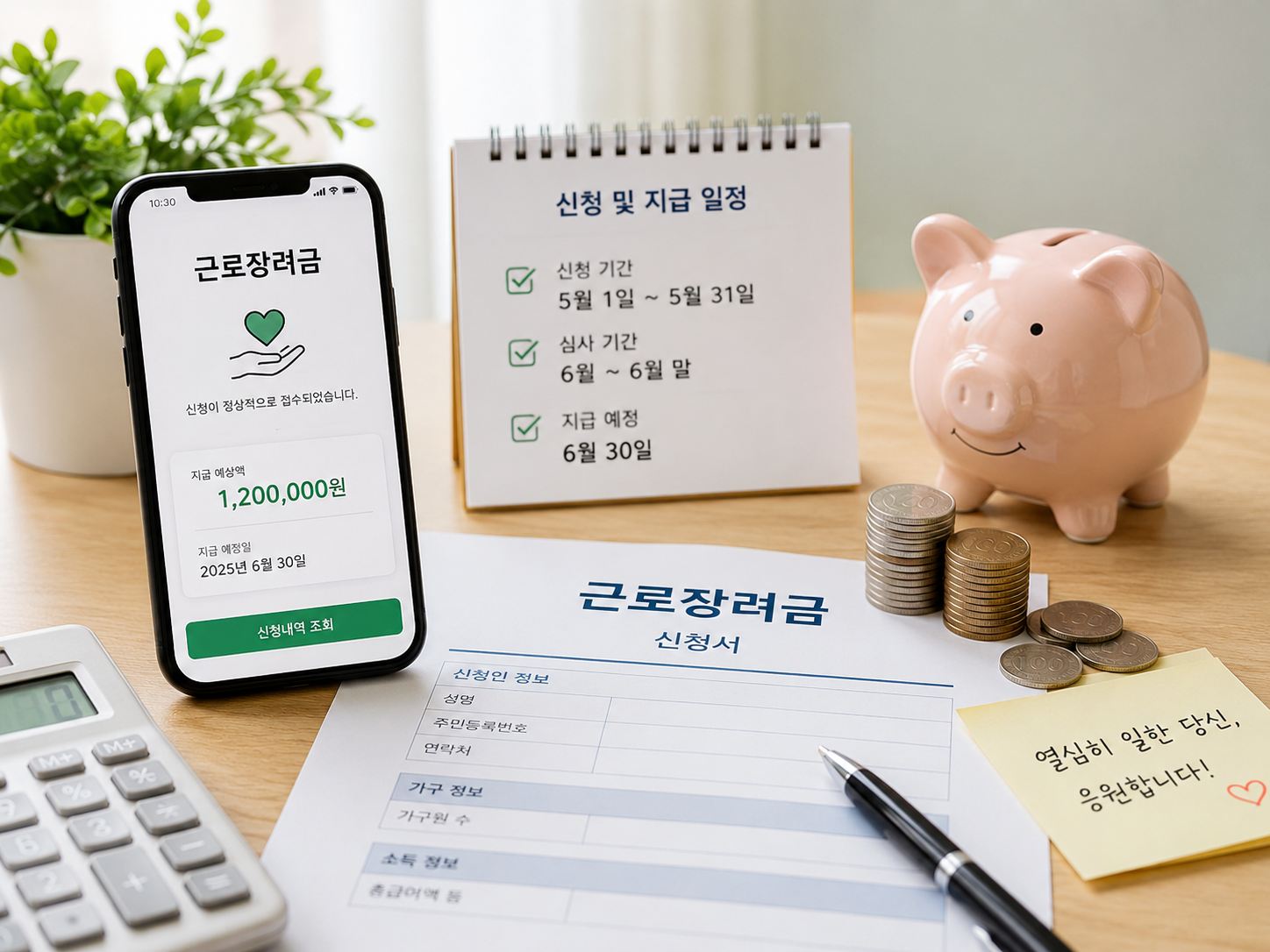 근로장려금 신청 방법 안내 이미지