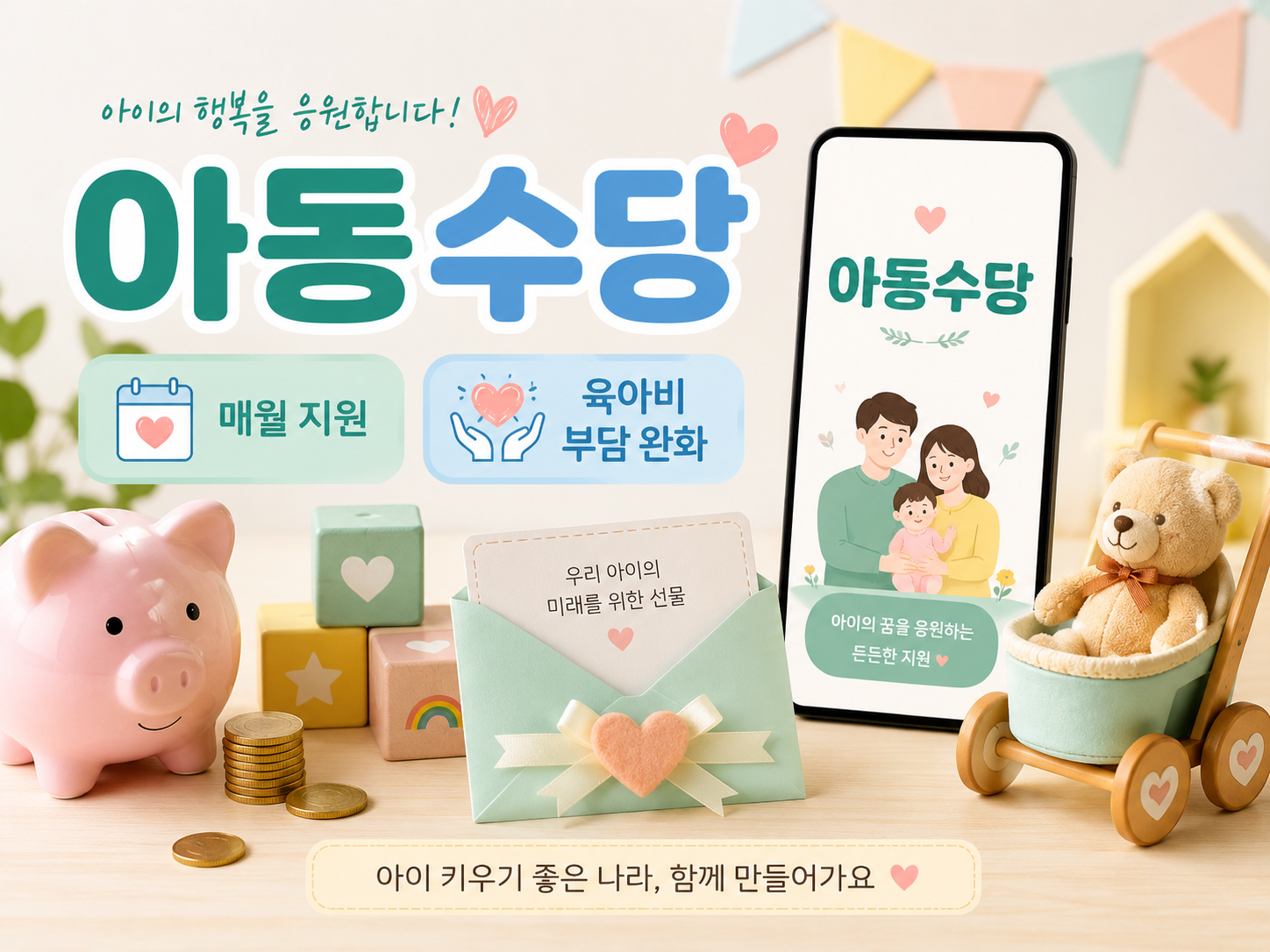 아이 키우는 집 생활비 7가지 항목을 정리한 가계부 이미지