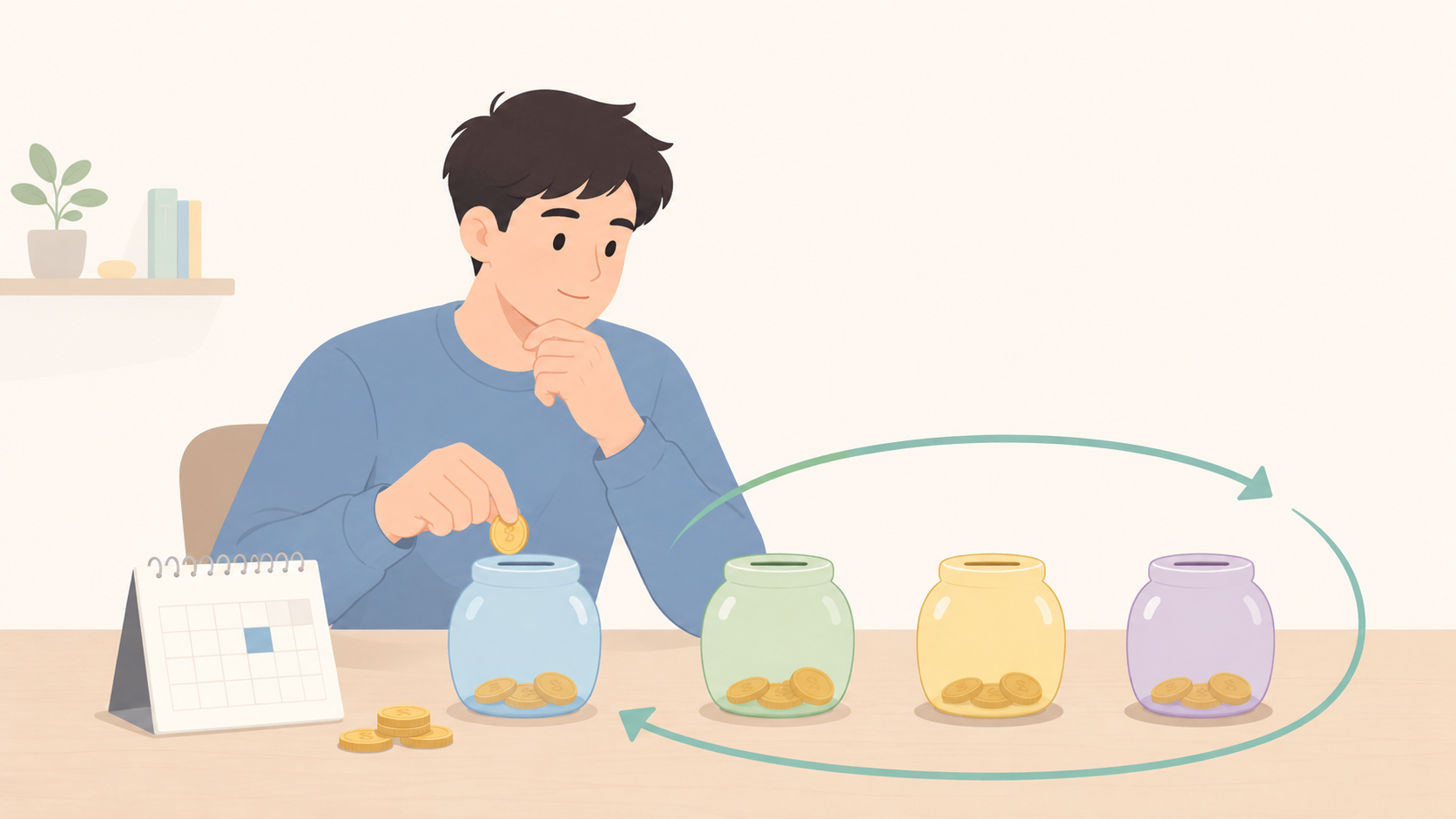 적금 풍차돌리기 방법과 월급으로 목돈 만드는 절차를 정리한 이미지